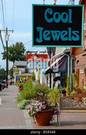 Main Street in North Conway, New Hampshire, USA Stockfoto