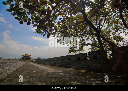 Mauer der alten Stadt, Dali, Yunnan, China Stockfoto