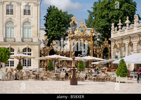 Setzen Sie Stanislas, Place Royale, Stanislas Leszczynski, König von Polen, Nancy, Meurthe et Moselle, Lothringen, Frankreich Stockfoto