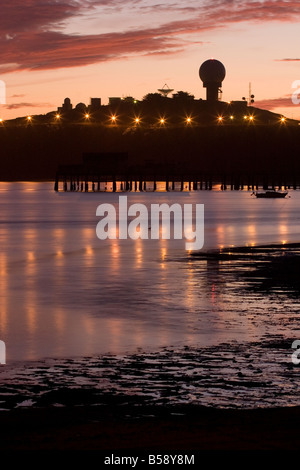 Säule Point Air Force Station in Half Moon Bay Kalifornien in der Dämmerung Stockfoto