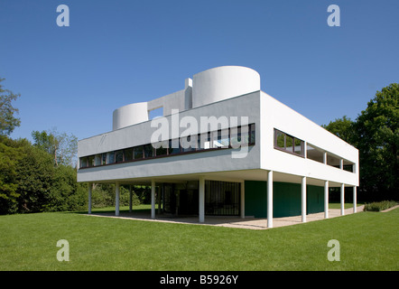 Poissy Bei Paris, Villa Savoye (Villa Les Heures Claires) 1928-1931, Blick von Nordwesten Stockfoto