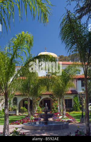 Garten am Mission San Buenaventura in Ventura, Kalifornien USA Stockfoto