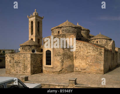 Ungewöhnliche Kuppeln, Ayia Paraskevi Kirche aus dem 11. Jahrhundert, Yeroskipos in der Nähe von Paphos, Zypern, Europa Stockfoto