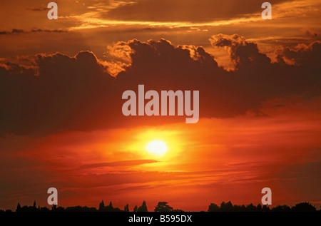 Dramatischen Sonnenuntergang Stockfoto