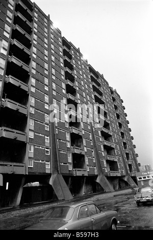 Glasgow: Architektur. General-Szenen aus der Gorbals waren, dass nur wenige von den alten Mietskasernen bleiben. Stadterneuerung des Bereichs Stockfoto