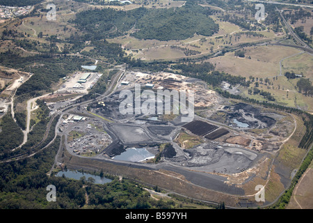 Luftbild Norden östlich Glenlee Coal Mine Federn Straße Sydney NSW Australien hohe schräg Stockfoto