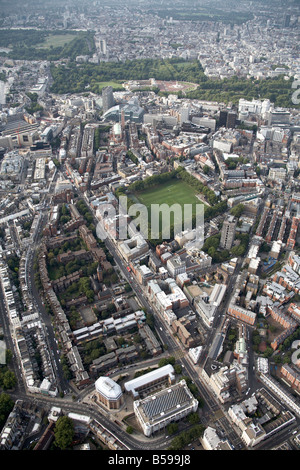 Luftbild Norden westlich von Vincent Square innerstädtischen Gebäude Hochhäuser Vauxhall Bridge Road Regency Straße Westminster Londo Stockfoto