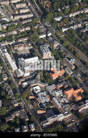 Luftbild südöstlich der Maudsley Hospital The für Psychiatrie s Häuser Dänemark Hügel Peckham London SE5 Stockfoto