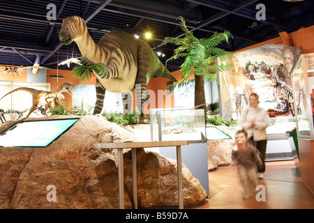 Menschen in Dinosaur Isle Besucher touristische Attraktion Ausstellung Sandown Isle Of Wight England UK Stockfoto