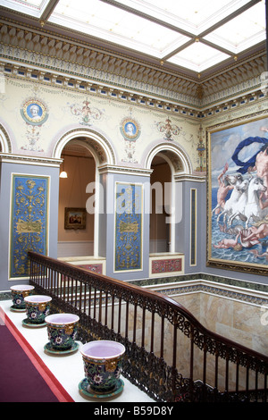 Innen über dem Treppenhaus auf Osborne House ehemaligen Haus der Königin Victoria East Cowes Isle Of Wight England UK English Heritage hist Stockfoto