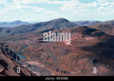 Tom Price Eisenerz-Minen, Western Australia, Australien, Pazifik Stockfoto