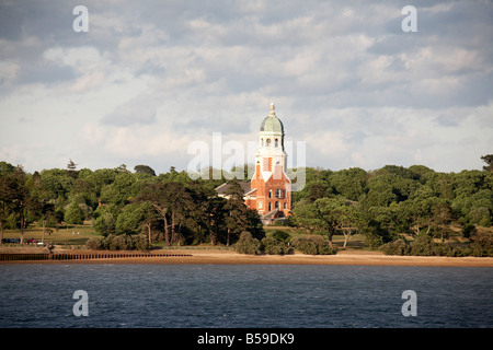 Kapelle aus dem Jahre 1856 Royal Victoria Militär Krankenhaus bleiben jetzt Country Park Pathologie Southampton Wasser England UK Stockfoto