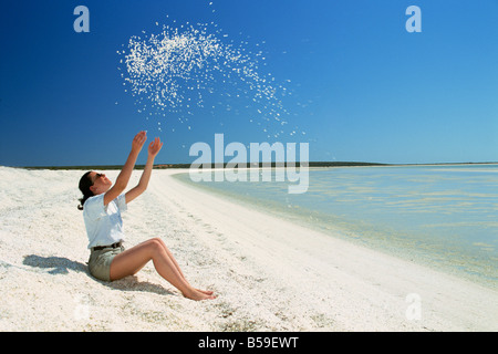 Shell Beach, Shark Bay, Western Australia, Australien, Pazifik Stockfoto