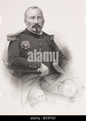 General Pierre Francois Joseph Bosquet, 1810 -1861. Französischer General während des Krimkrieges. Stockfoto