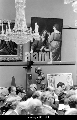 Die Beatles Skulptur auf Schnee bei Sothebys versteigern. Juli 1969 &#13; &#10; Z06735-003 Stockfoto