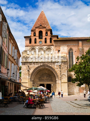 Die Abbaye Saint-Pierre de Moissac in Moissac, Tarn et Garonne, Frankreich, Europa Stockfoto