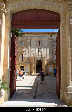 Palazzo Vilhena, National Museum of Natural History, Mdina, Malta. Stockfoto