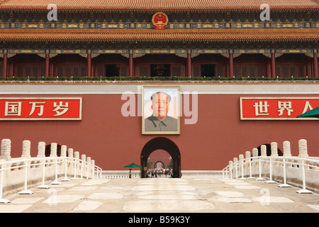 Peking, China, Tor des himmlischen Friedens. Stockfoto