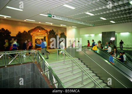 Syntagma Metrostation Athen Griechenland Europa Stockfoto