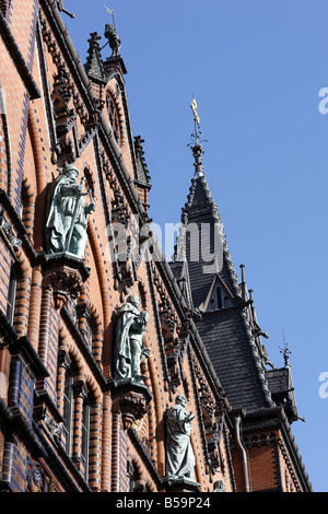 Gebäudehülle in Rostock, Deutschland Stockfoto