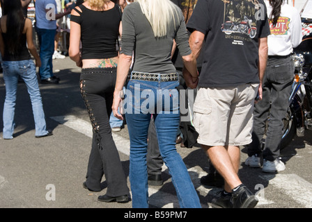 Harley Davidson Motorräder amerikanischen Hitze Palm Springs CA Motorrad & Hot Rod Weekend Stockfoto