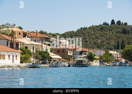 Vathy, Insel Meganisi, Ionische Inseln, griechische Inseln, Griechenland, Europa Stockfoto