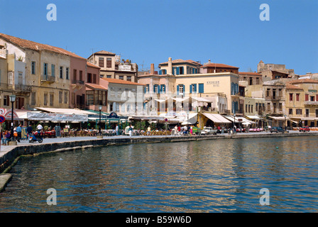 Chania Chania Kreta griechische Inseln Griechenland Europa Stockfoto
