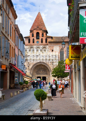 Die Abbaye Saint-Pierre de Moissac in Moissac, Tarn et Garonne, Frankreich, Europa Stockfoto