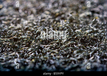 Extreme in der Nähe von Velcro Loops Stockfoto