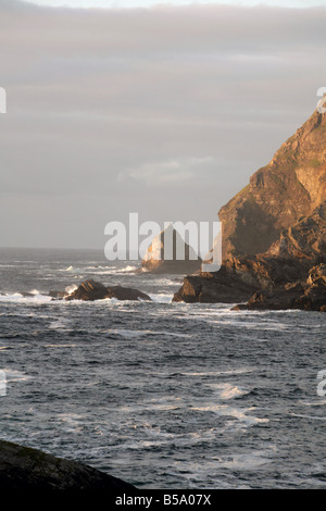 Abend, Glen Head, Glencolmcille, County Donegal, Irland Stockfoto