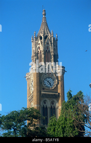 Uhrturm Universität Mumbai Indien Asien Stockfoto