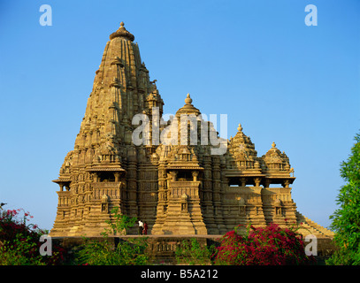 Kandariya Mahadev Tempel Western Gruppe Khajuraho UNESCO World Heritage Site Madhya Pradesh Staat Indien Asien Stockfoto