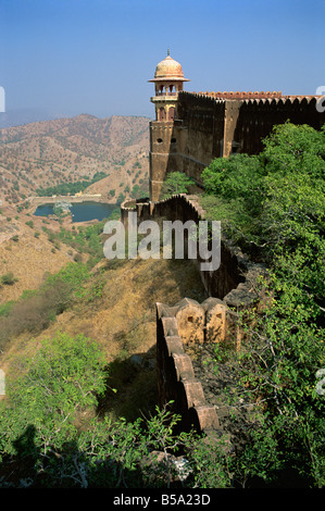 Blick vom Wände Jaigarh Fort Amber in der Nähe von Jaipur Rajasthan Staat Indien Asien Stockfoto