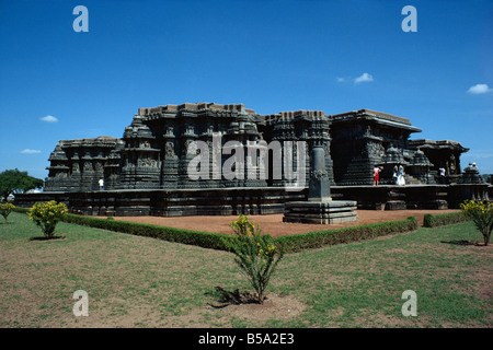 Hoysaleswara Tempel Halebid in der Nähe von Mysore Indien Asien Stockfoto