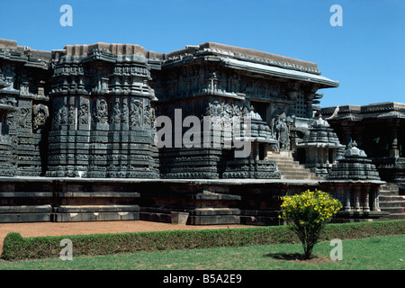 Hoysaleswara Tempel Halebid in der Nähe von Mysore Indien Asien Stockfoto