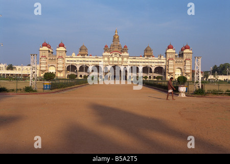 Maharaja Palast, Mysore, Bundesstaat Karnataka, Indien Stockfoto