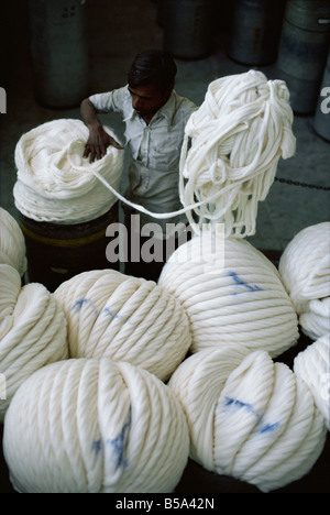 Modernisierte Baumwollspinnerei in Ahmedabad Manchester von Gujarat Indien Ostasien Stockfoto