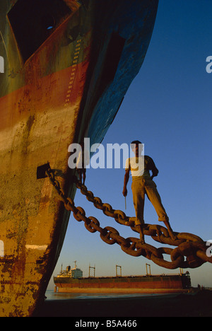 Breakers Werft Alang Gujarat Indien Asien Stockfoto