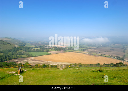 Blick nach Westen entlang der South Downs Way am Devils Dyke Stockfoto