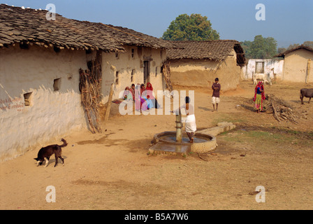 Dorfleben Staat Dhariyawad Rajasthan Indien Asien Stockfoto