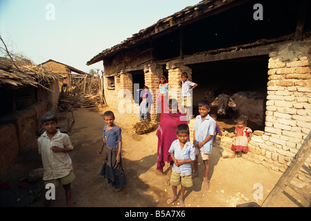 Dorfleben Staat Dhariyawad Rajasthan Indien Asien Stockfoto