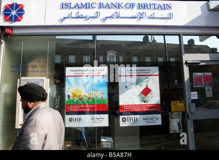 Zweig der Islamic Bank of Britain in Southall, London Stockfoto