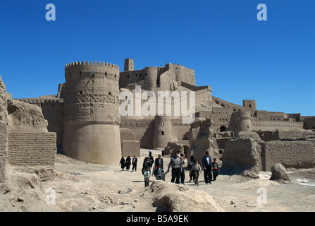 Mittelalterlichen Schlamm Backstein-Stadt mit 17. Jahrhundert Safavid Zitadelle, Arg-e Bam, Bam, UNESCO-Weltkulturerbe, Iran, Naher Osten Stockfoto