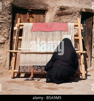 Teppichweberei Isfahan Iran-Nahost Stockfoto