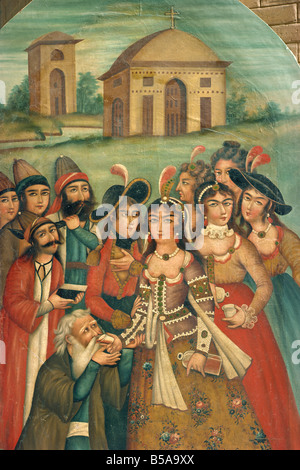 Qajar Malerei Shiraz-Museum-Iran-Nahost Stockfoto