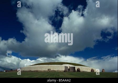 Newgrange, County Meath, Leinster, Irland, Europa Stockfoto