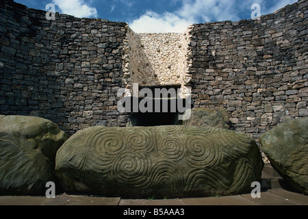 Newgrange, County Meath, Leinster, Irland, Europa Stockfoto