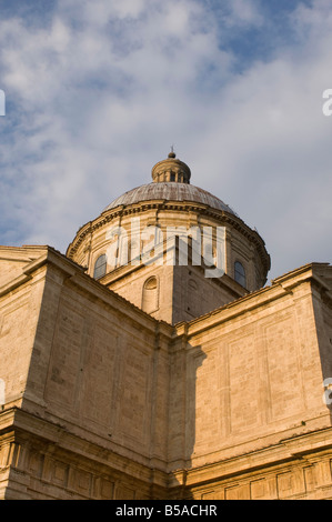 San Biagio Tempel, Montepulciano, Val d ' Orcia, Siena Provinz, Toskana, Italien, Europa Stockfoto