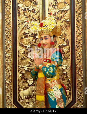 Legong Tänzerin Bali Indonesien Südost-Asien Asien Stockfoto