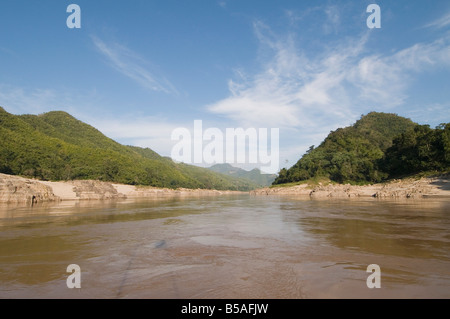 Mekong River in der Nähe von Luang Prabang, Laos, Indochina, Südost-Asien Stockfoto